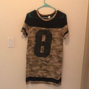 H&M Divided Camo Dress size 6